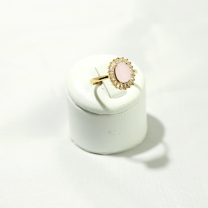 Bague Plaqué-Or Milky Rose
