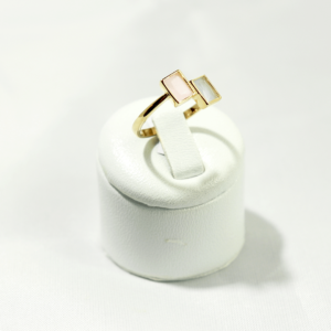 Bague Plaqué-Or Milky Lavande