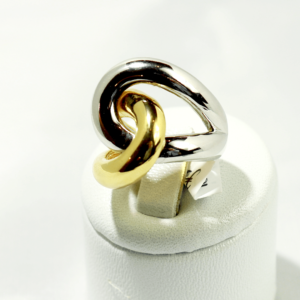 Bague Plaqué-Or Caresse Bicolore