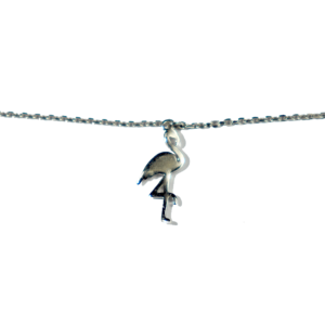Bracelet Argent Flamant Rose