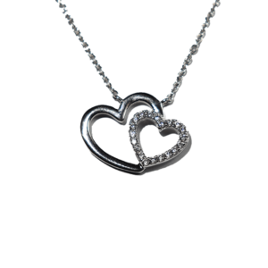 Collier Argent Cœurs