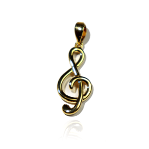 Pendentif Plaqué-Or Clé de Sol