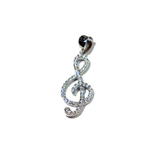 Pendentif Argent Clef de Sol
