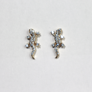 Boucles d&rsquo;Oreilles Plaqué-Or Salamandre