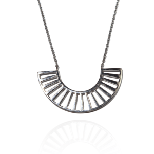 Collier Argent Éventail