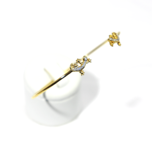 Bracelet Jonc Plaqué Or Salamandre