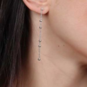 Boucles d&rsquo;oreilles Argent Suite Perles
