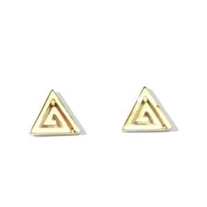 Boucles d&rsquo;Oreilles Plaqué-Or Triangle